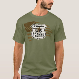 NE Arkansas Chapter - Tattered Flag sepia T-Shirt