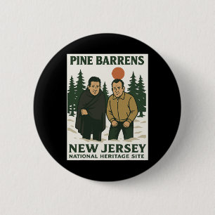 Ne Barrens New Jersey Graphic Design  6 Cm Round Badge