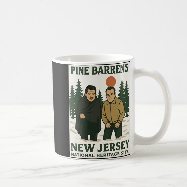 Ne Barrens New Jersey Graphic Design  Coffee Mug (Right)