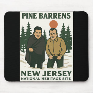 Ne Barrens New Jersey Graphic Design Mouse Mat