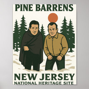 Ne Barrens New Jersey Graphic Design  Poster