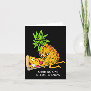 Ne Belongs On Zza Lover Funny Food Pun  Card