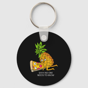 Ne Belongs On Zza Lover Funny Food Pun  Key Ring