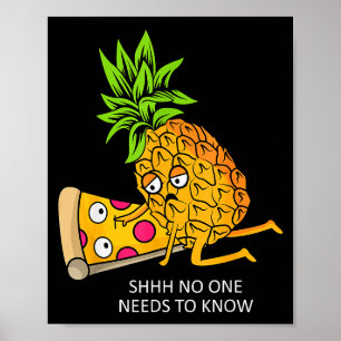 Ne Belongs On Zza Lover Funny Food Pun Poster