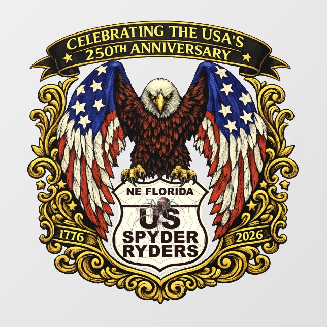 NE Florida Chapter - Decal Eagle USA250 (Sheet)