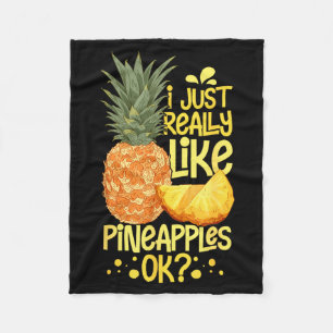 Ne Fruit Plant Juice Funny Hawaiian Quotes  Fleece Blanket