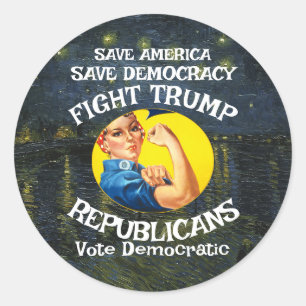 NE KS FBI DOJ MI NC NH GA IO TX MI ME AK WI AZ CO  CLASSIC ROUND STICKER