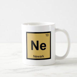 Ne - Newark New Jersey Chemistry Periodic Table Coffee Mug