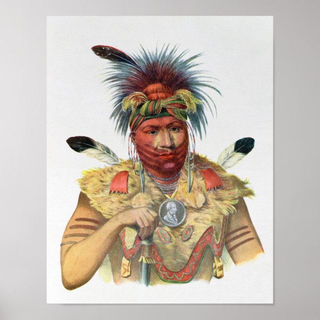 Ne-Sou-A-Quoit, a Fox Chief Poster (Front)