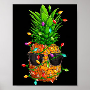 Ne Sungles Lights July Trocal Christmas Hawaiian  Poster