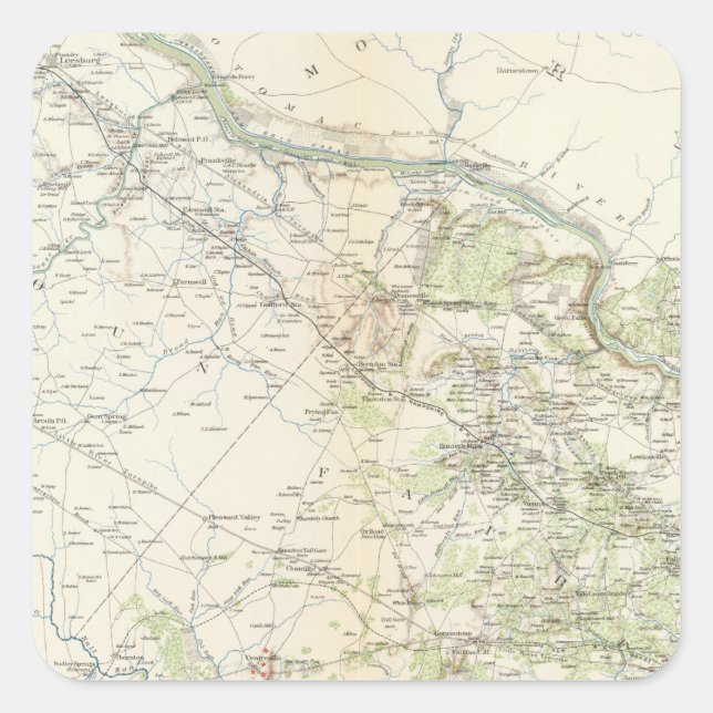 NE Virginia, Washington 1 Square Sticker (Front)