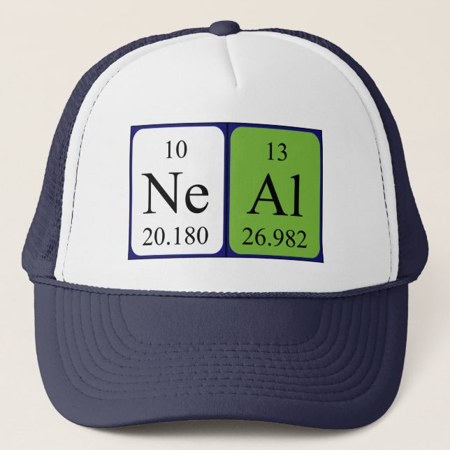 Neal periodic table name hat (Front)