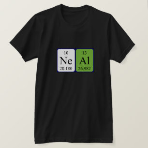Neal periodic table name shirt