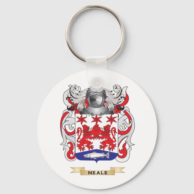 Neale Coat of Arms (Family Crest) Key Ring (Front)