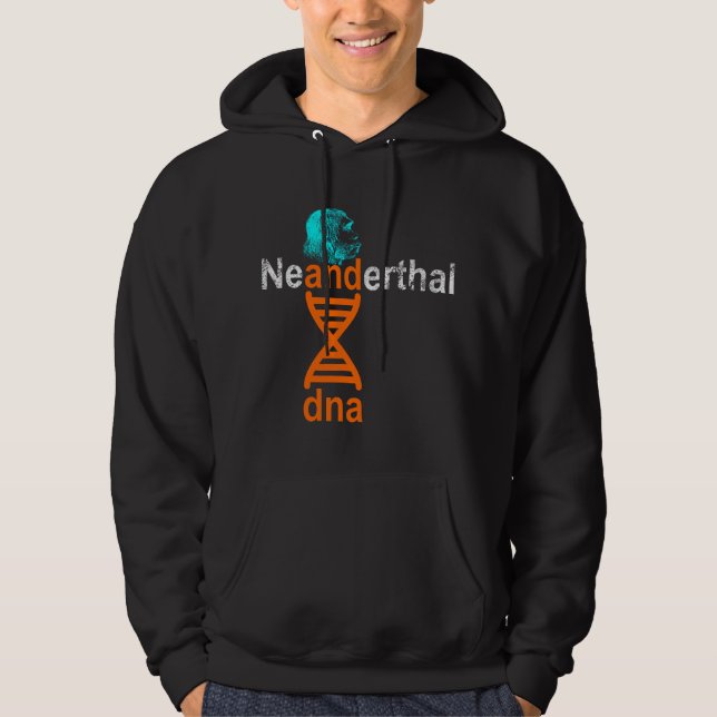 Neanderthal DNA Double Helix Genetic Hoodie (Front)