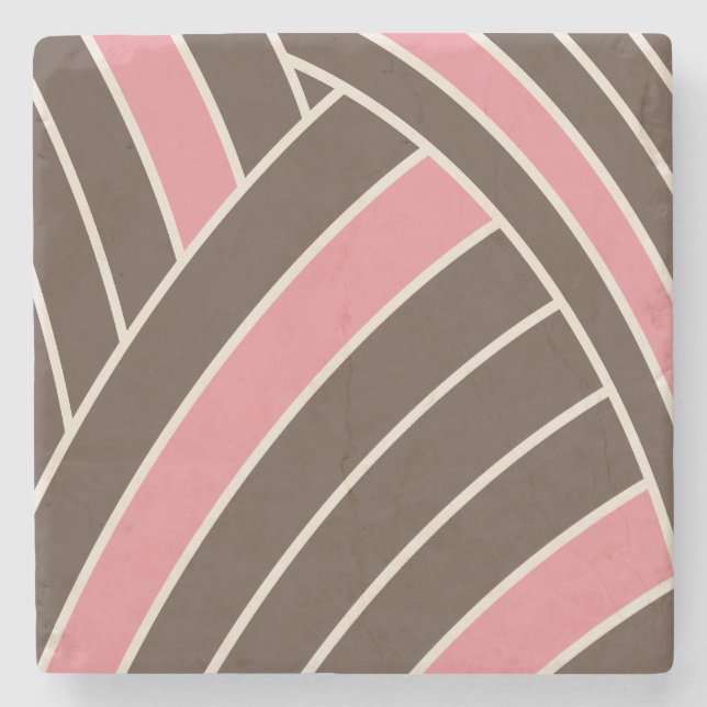 Neapolitan Abstract Stone Coaster (Front)