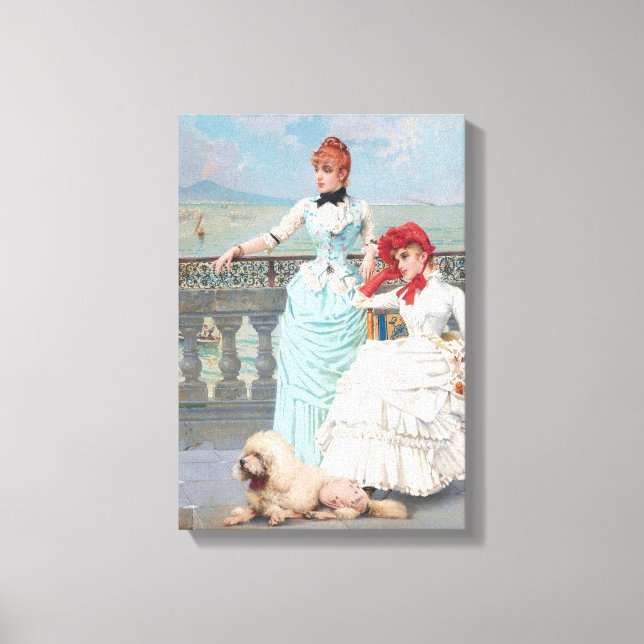 Neapolitan Beauties by Vittorio Matteo Corcos Canvas Print (Front)