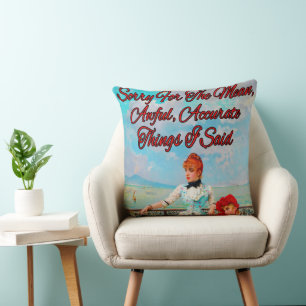 Neapolitan Beauties by Vittorio Matteo Corcos Cushion