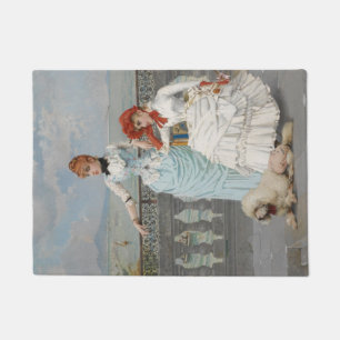 Neapolitan Beauties (Elegant Italian Young Women) Doormat