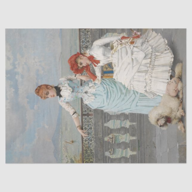 Neapolitan Beauties (Elegant Italian Young Women) Tissue Paper (Front)