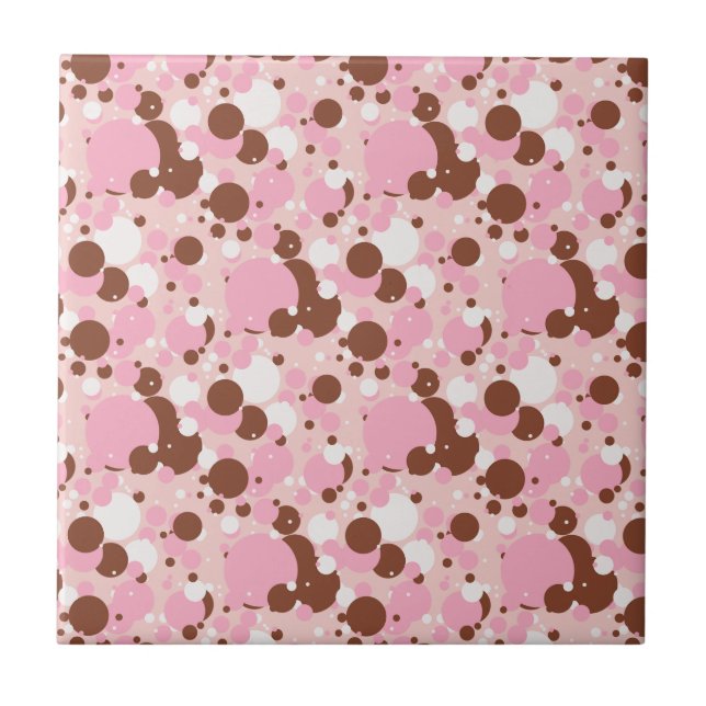 Neapolitan Dots 01-Lt Pink-CERAMIC TILE (Front)