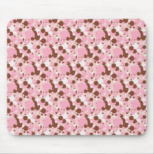 Neapolitan Dots 01-Lt Pink-Mousepad Mouse Mat