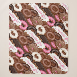 Neapolitan-Girls-Doughnuts Sherpa Blanket