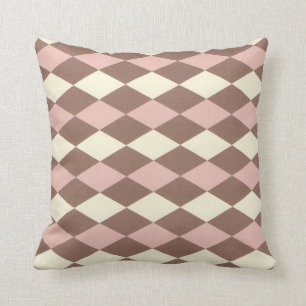 Neapolitan Ice Cream Argyle Cushion