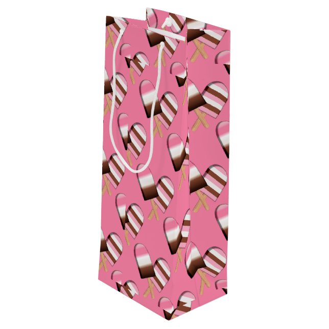 Neapolitan Ice Cream Bars 01-WINE GIFT BAG (Back Angled)