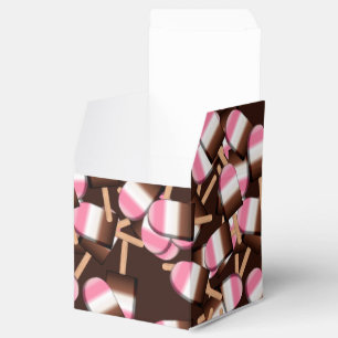 Neapolitan Ice Cream Bars 2-PARTY FAVOR BOX, Sq Favour Box
