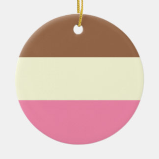 Neapolitan Ice Cream Ceramic Tree Decoration