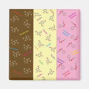 Neapolitan Ice Cream Chemistry Magnet