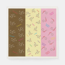 Neapolitan Ice Cream Chemistry Party Napkins