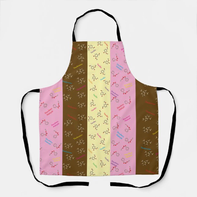 Neapolitan Ice Cream Chemistry Science Apron (Front)