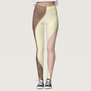 Neapolitan ice cream leggings