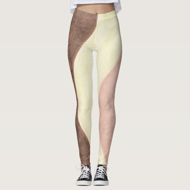 Neapolitan ice cream leggings (Front)