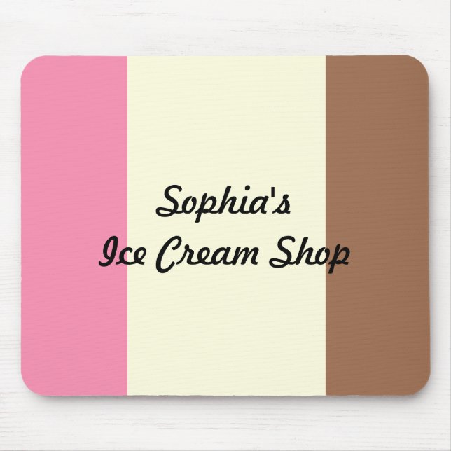 Neapolitan Ice Cream Mouse Mat (Front)