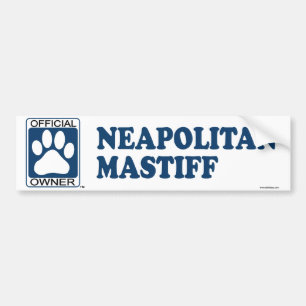 Neapolitan Mastiff Blue Bumper Sticker