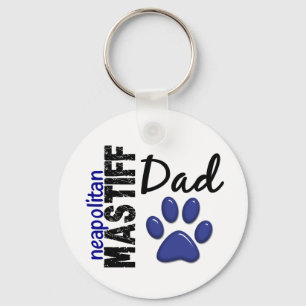 Neapolitan Mastiff Dad 2 Key Ring