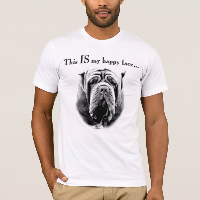 Neapolitan Mastiff Happy Face T-Shirt (Front)