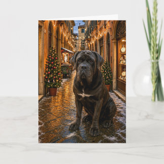 Neapolitan Mastiff Holiday Card