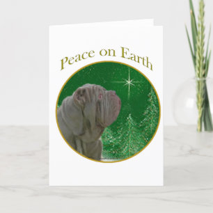 Neapolitan Mastiff Peace Holiday Card