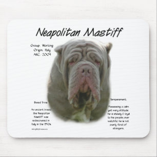 Neapolitan Mastiff (tawny) History Design Mouse Mat