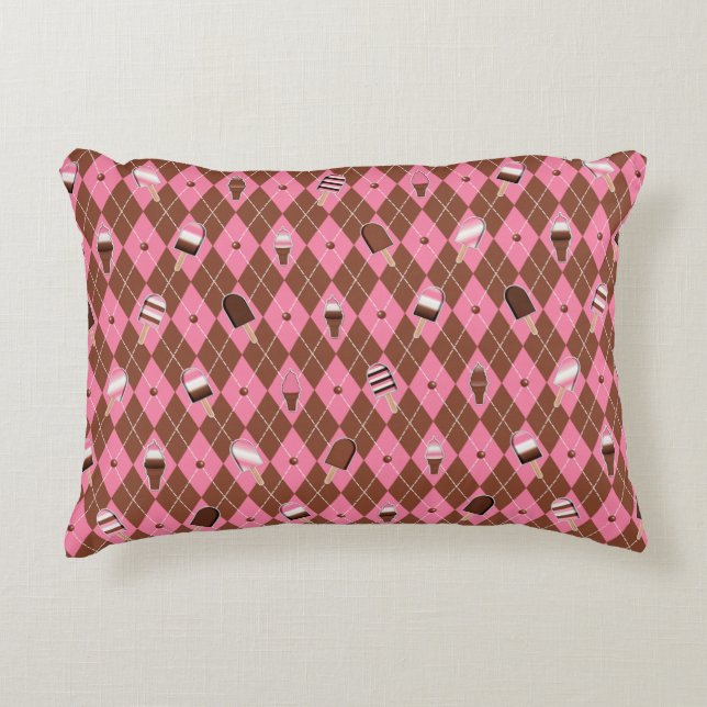 Neapolitan Stickers Argyle-16x12 Accent Pillow (Front)