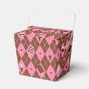 Neapolitan Stickers Argyle-PARTY FAVOR BOX, Take O Favour Box