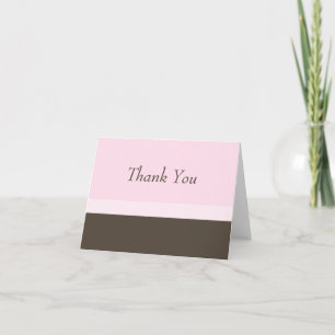 Neapolitan Thank You Note (pink) Card