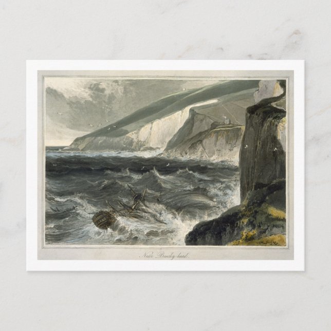 Near Beachy Head, from 'A Voyage Around Great Brit Postcard (Front)