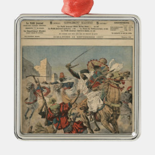 Near Casablanca the goumiers charging Metal Tree Decoration