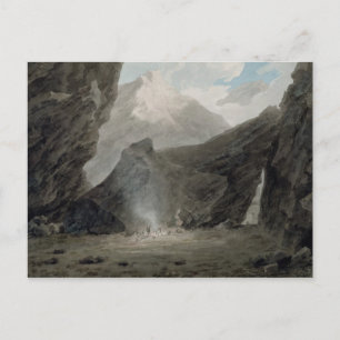 Near Chiavenna in the Grisons, c.1779 (w/c, black Postcard
