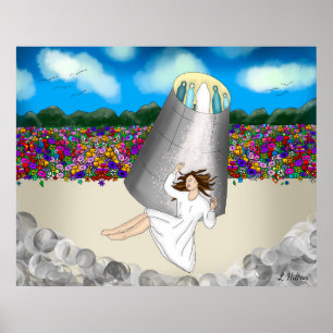 Near Death Experience Art Life After Death Poster